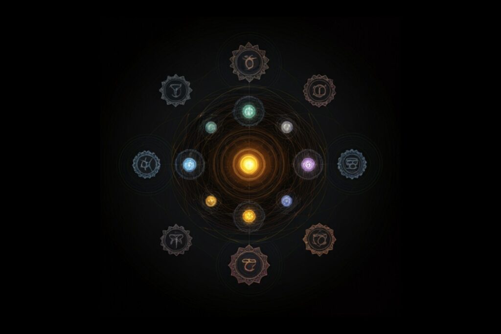Astrologie und Chakren: Wie Planeten die Energiezentren beeinflussen