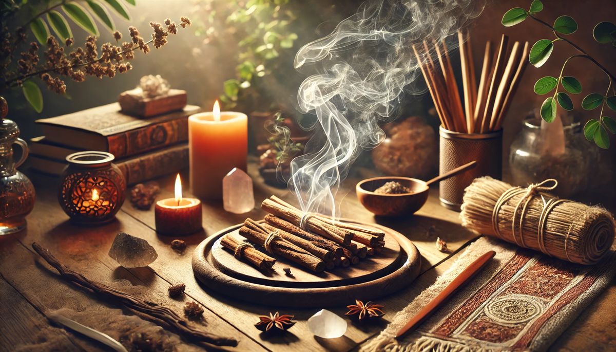 Rituale mit heiligen Hölzern: Die spirituelle Kraft von Palo Santo und Sandelholz