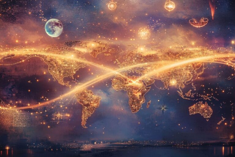 Die Liebeslinie in der Astrokartographie: Wo auf der Welt du Liebe wirklich erleben kannst